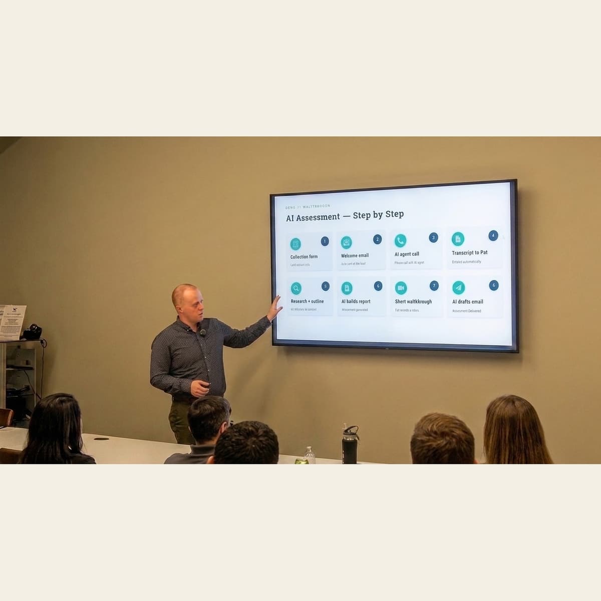 Patrick Neyland presenting as founder of Neyland Solutions